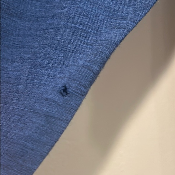 Ibex Merino Wool Long Sleeve V-Neck Top Blue Medium *As-Is* - Picture 9 of 9